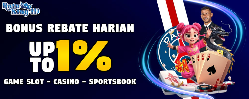 Rebate Harian Slot, Casino dan Sportsbook Up to 1%